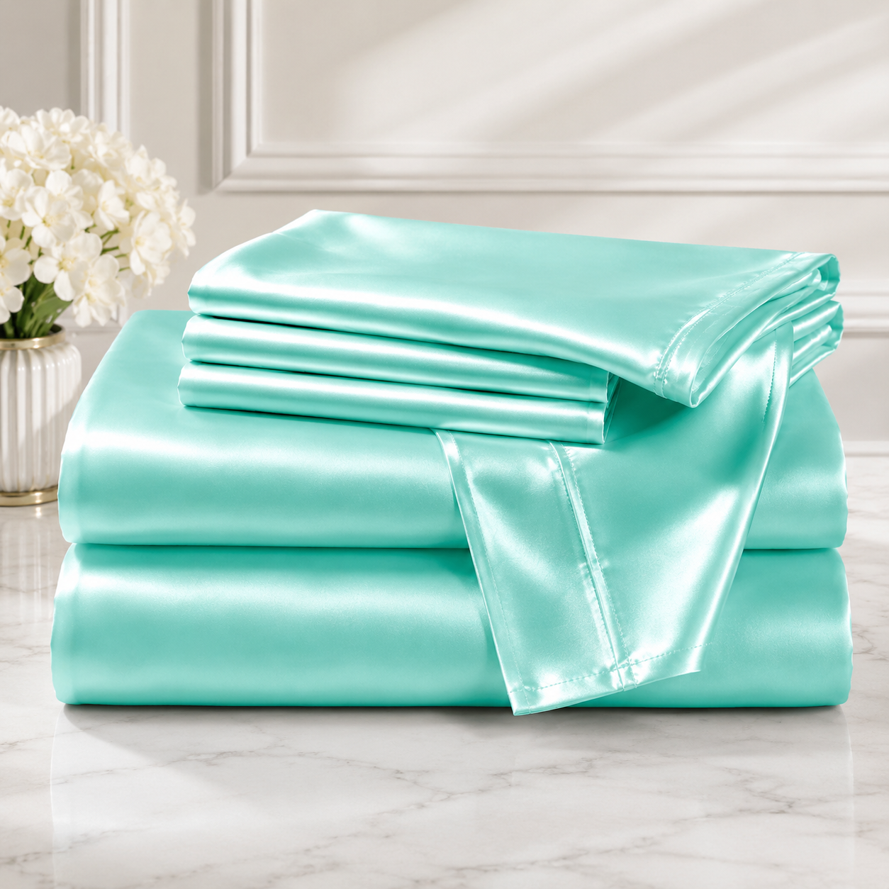 Bedify Bedding Silk Satin Sheet Set