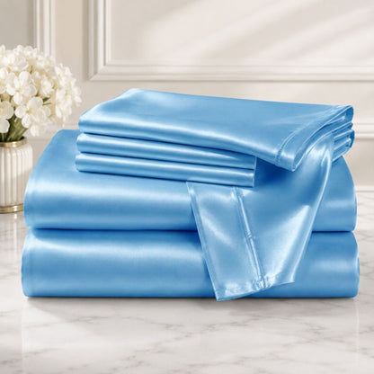 Bedify Bedding Silk Satin Sheet Set