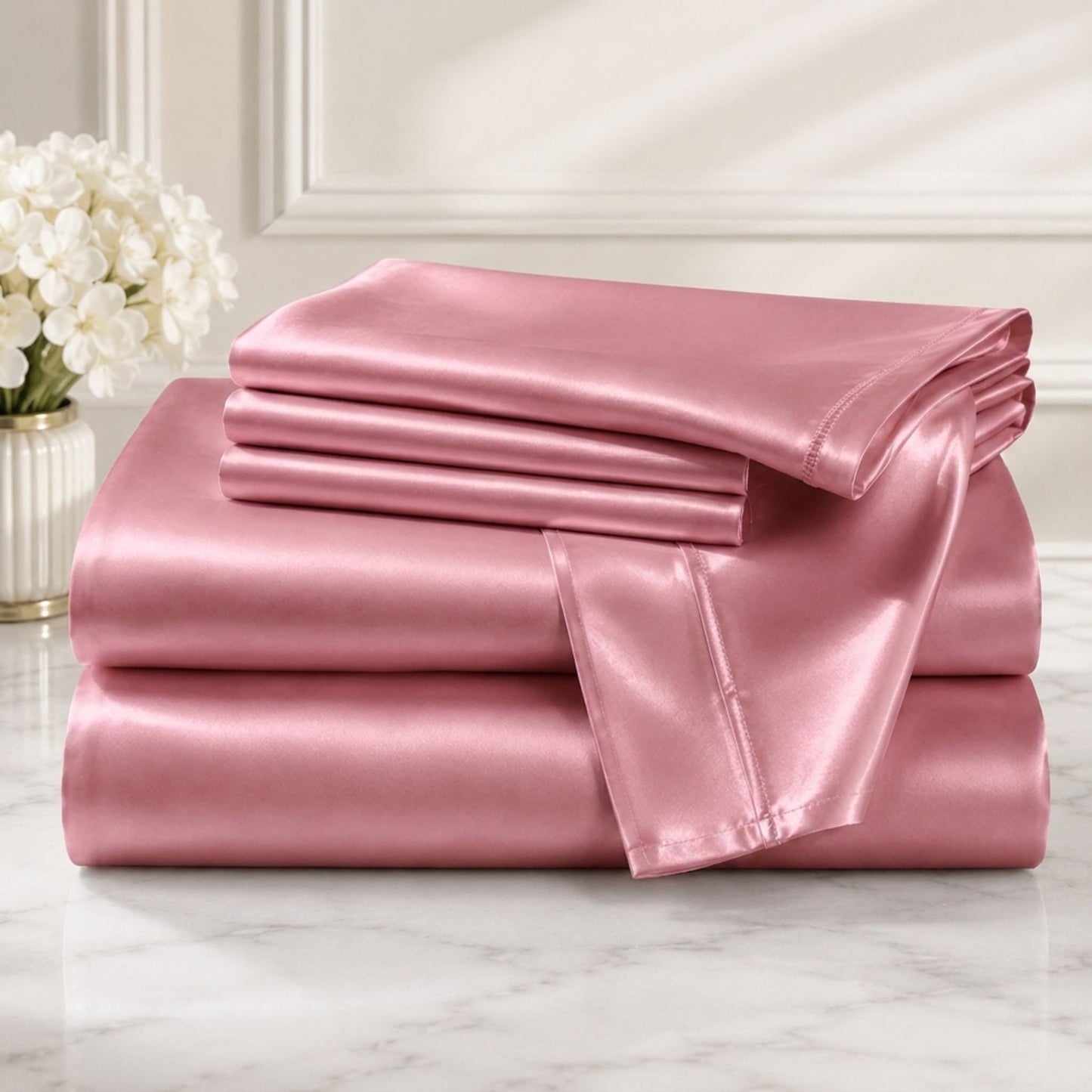 Bedify Bedding Silk Satin Sheet Set