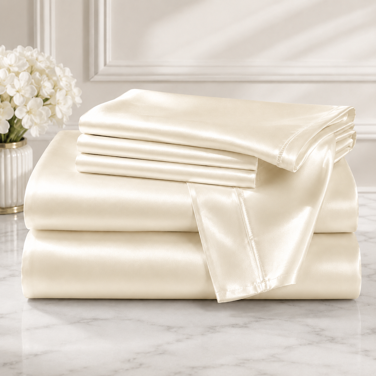 Bedify Bedding Silk Satin Sheet Set