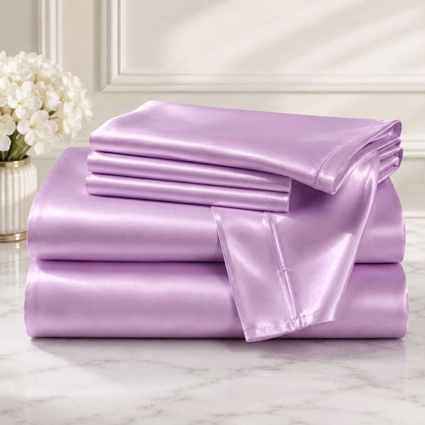 Bedify Bedding Silk Satin Sheet Set