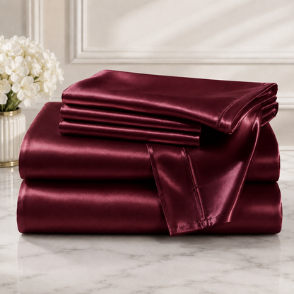 Bedify Bedding Silk Satin Sheet Set