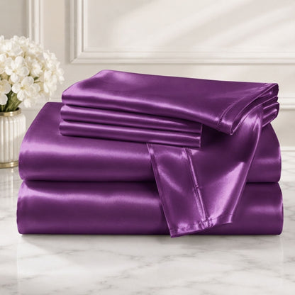 Bedify Bedding Silk Satin Sheet Set