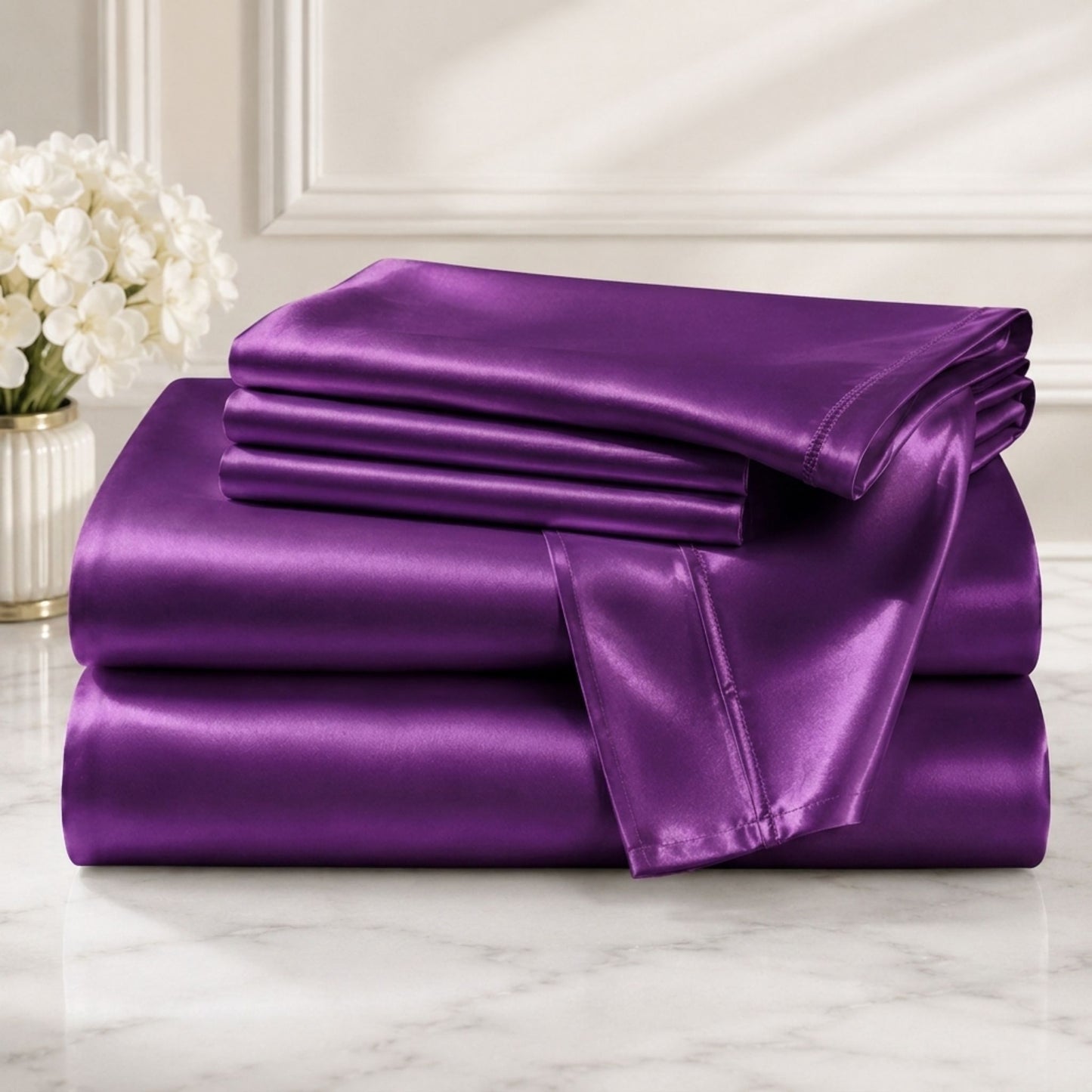 Bedify Bedding Silk Satin Sheet Set