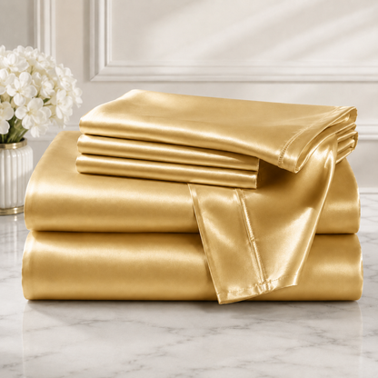 Bedify Bedding Silk Satin Sheet Set