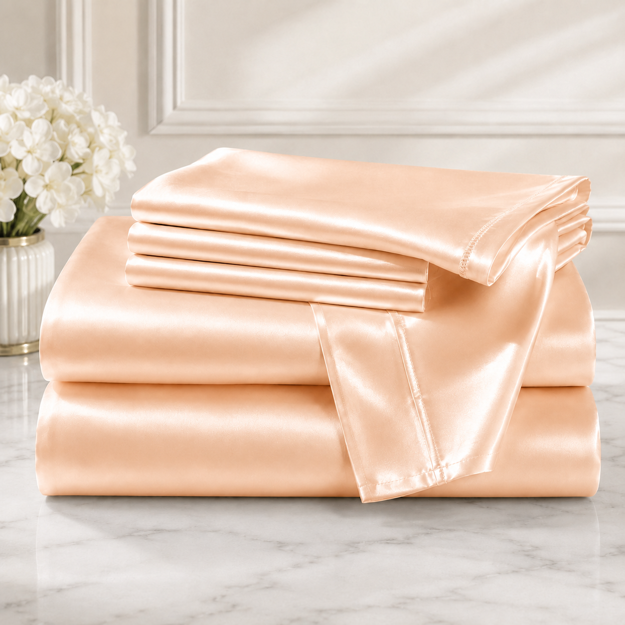 Bedify Bedding Silk Satin Sheet Set
