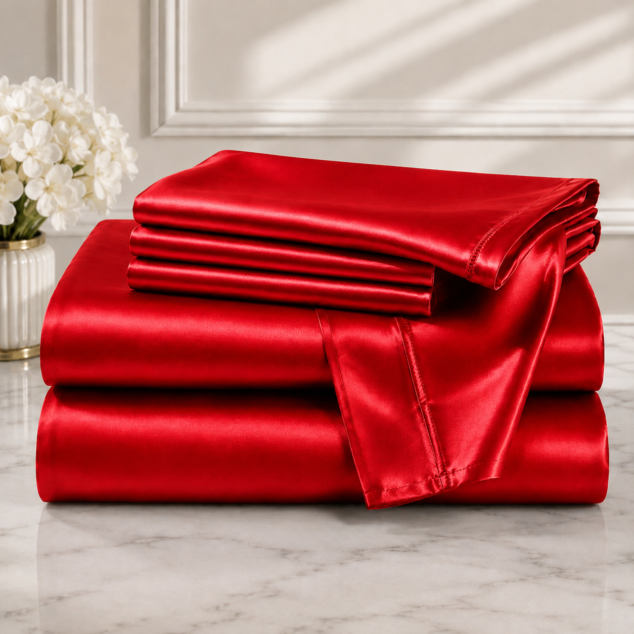 Bedify Bedding Silk Satin Sheet Set