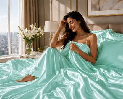 Bedify Bedding Silk Satin Sheet Set
