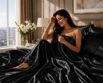 Bedify Bedding Silk Satin Sheet Set