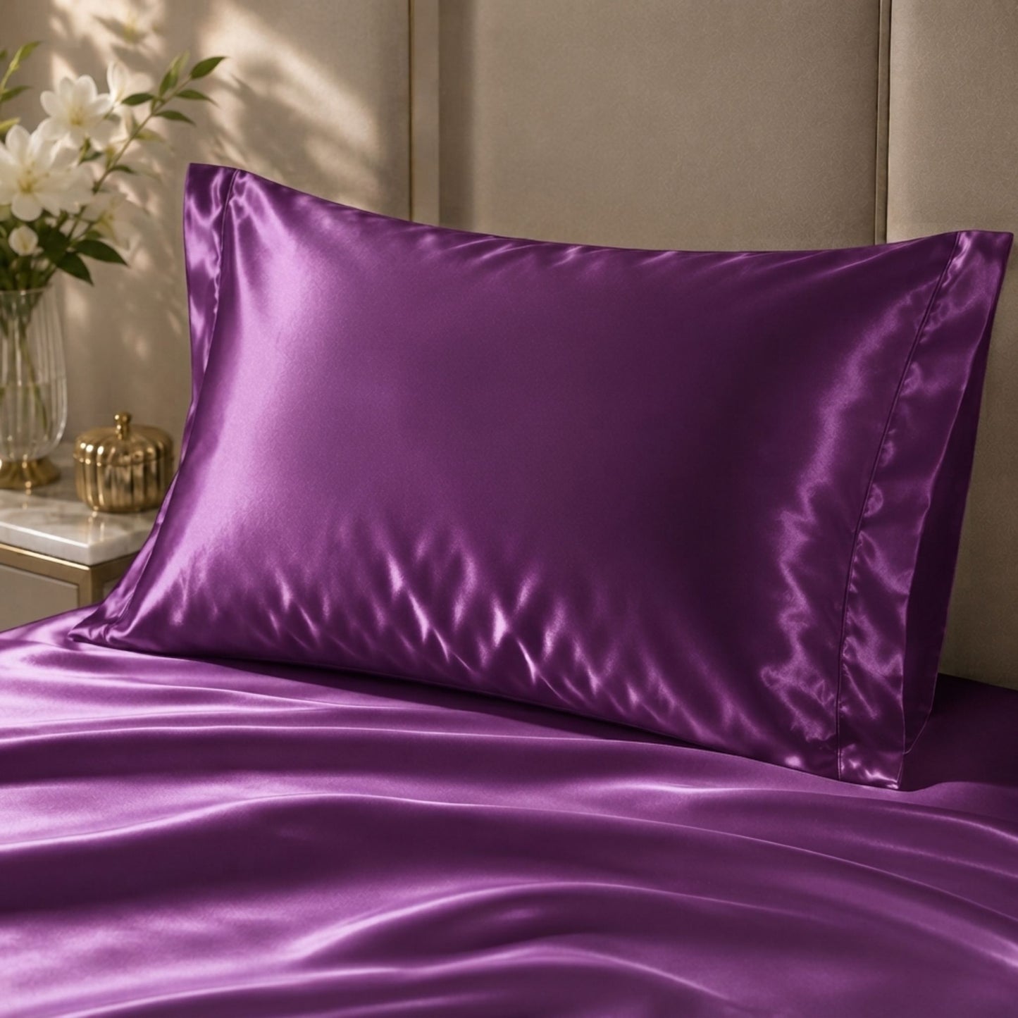 Bedify Bedding Silk Satin Sheet Set