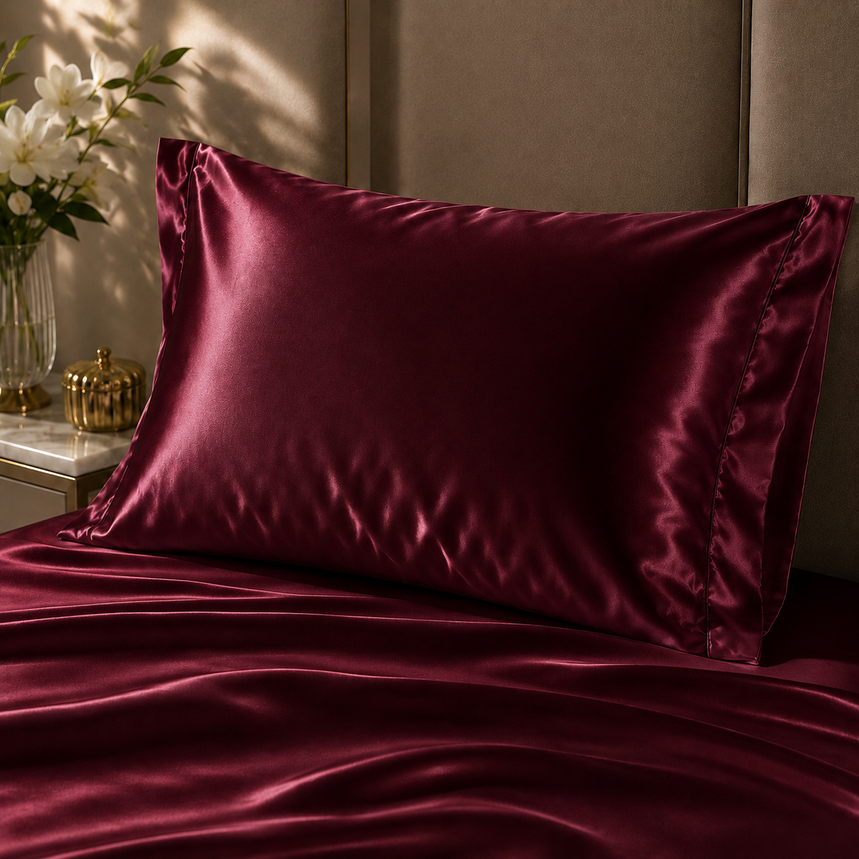 Bedify Bedding Silk Satin Sheet Set