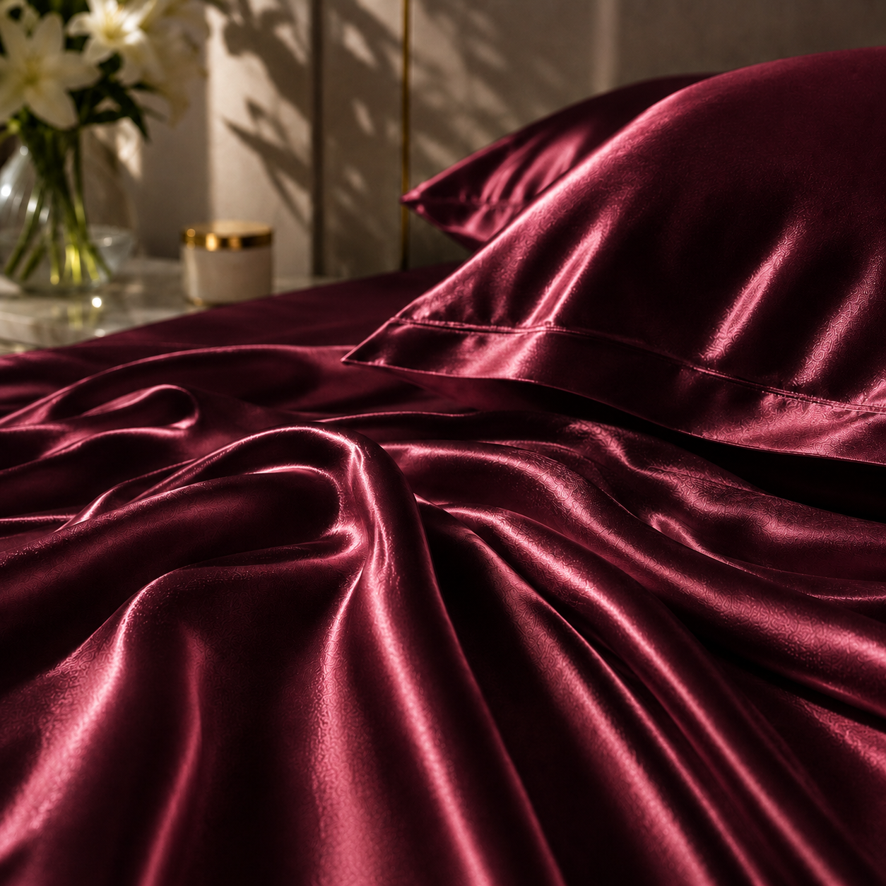Bedify Bedding Silk Satin Sheet Set