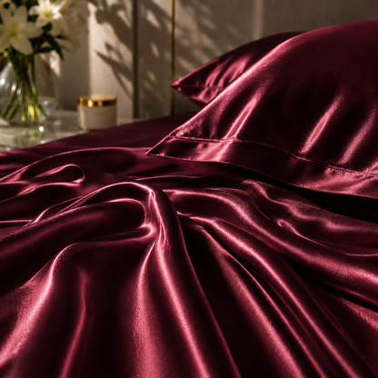 Bedify Bedding Silk Satin Sheet Set