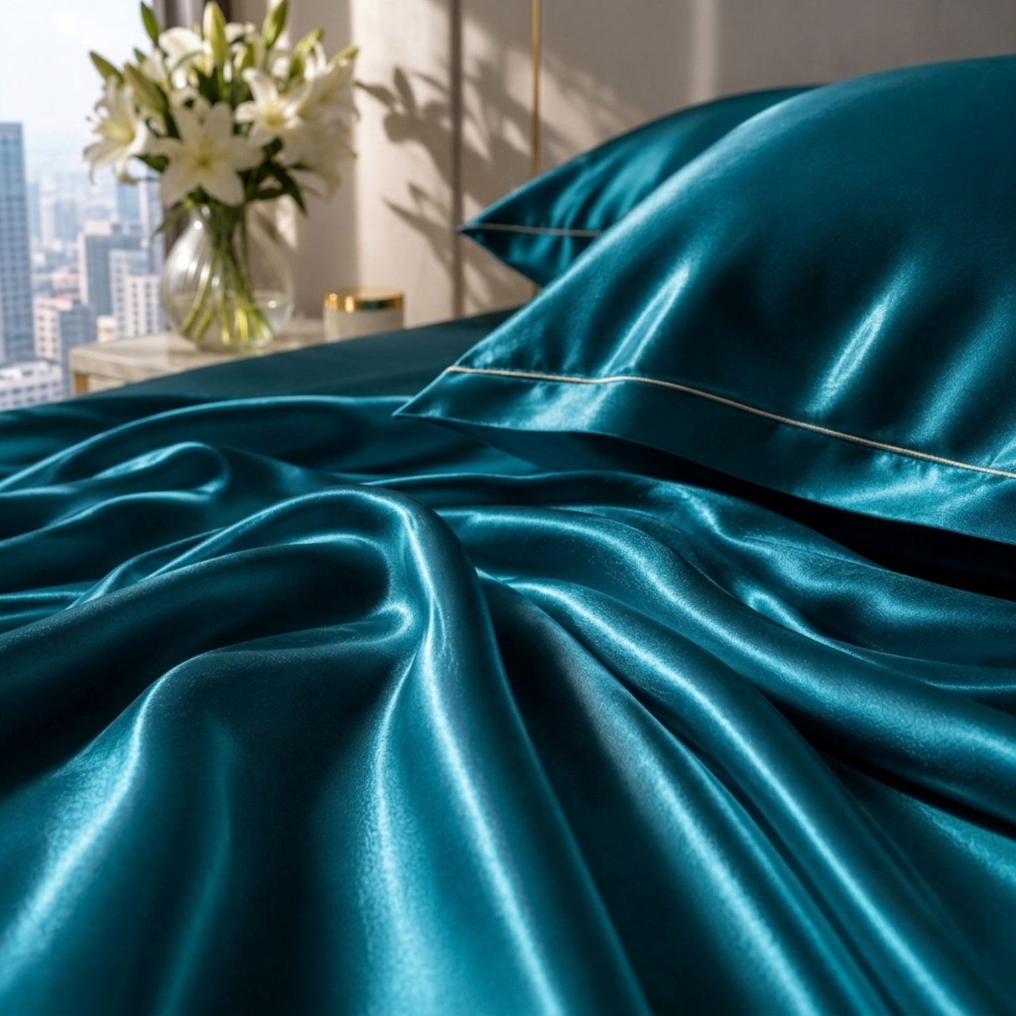 Bedify Bedding Silk Satin Sheet Set