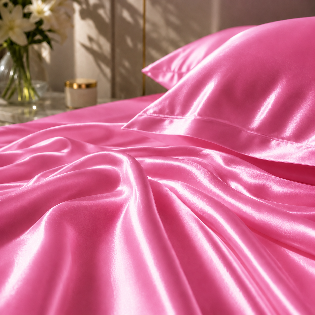Bedify Bedding Silk Satin Sheet Set