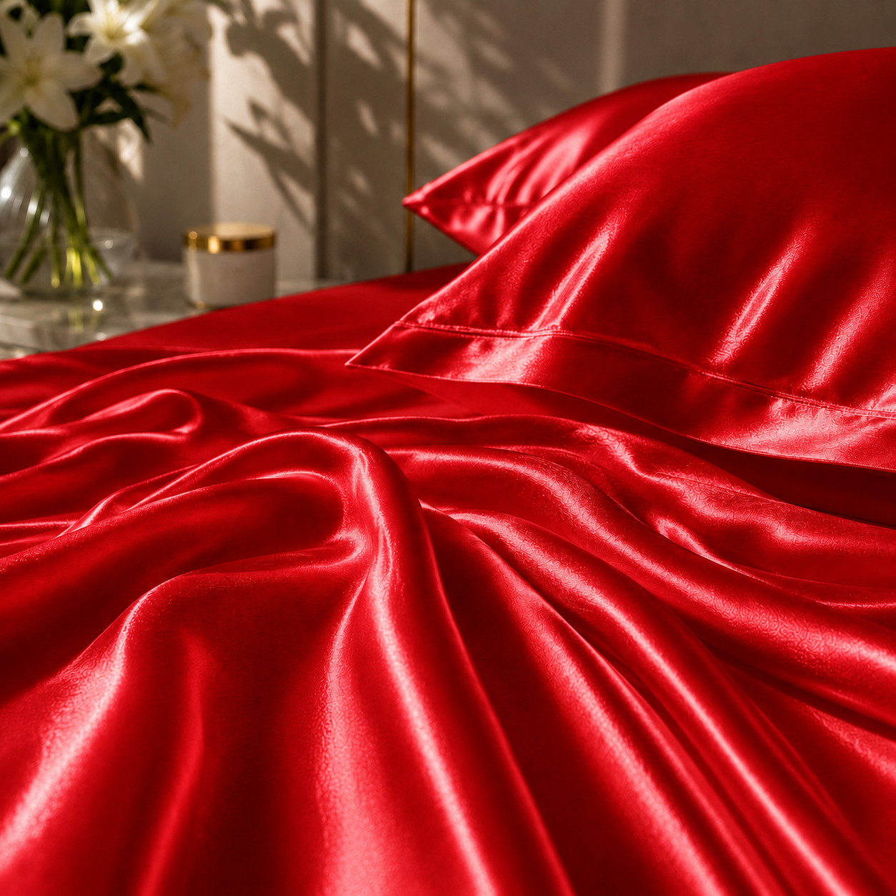 Bedify Bedding Silk Satin Sheet Set