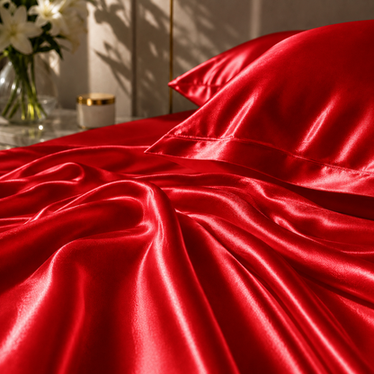Bedify Bedding Silk Satin Sheet Set