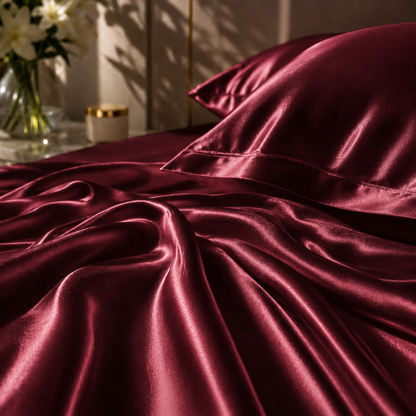 Bedify Bedding Silk Satin Sheet Set