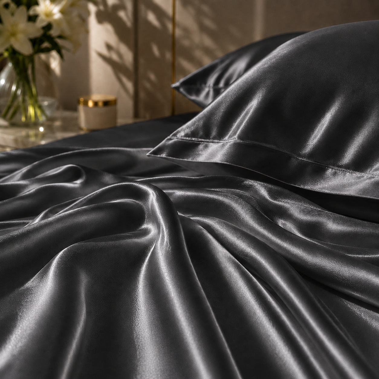 Bedify Bedding Silk Satin Sheet Set