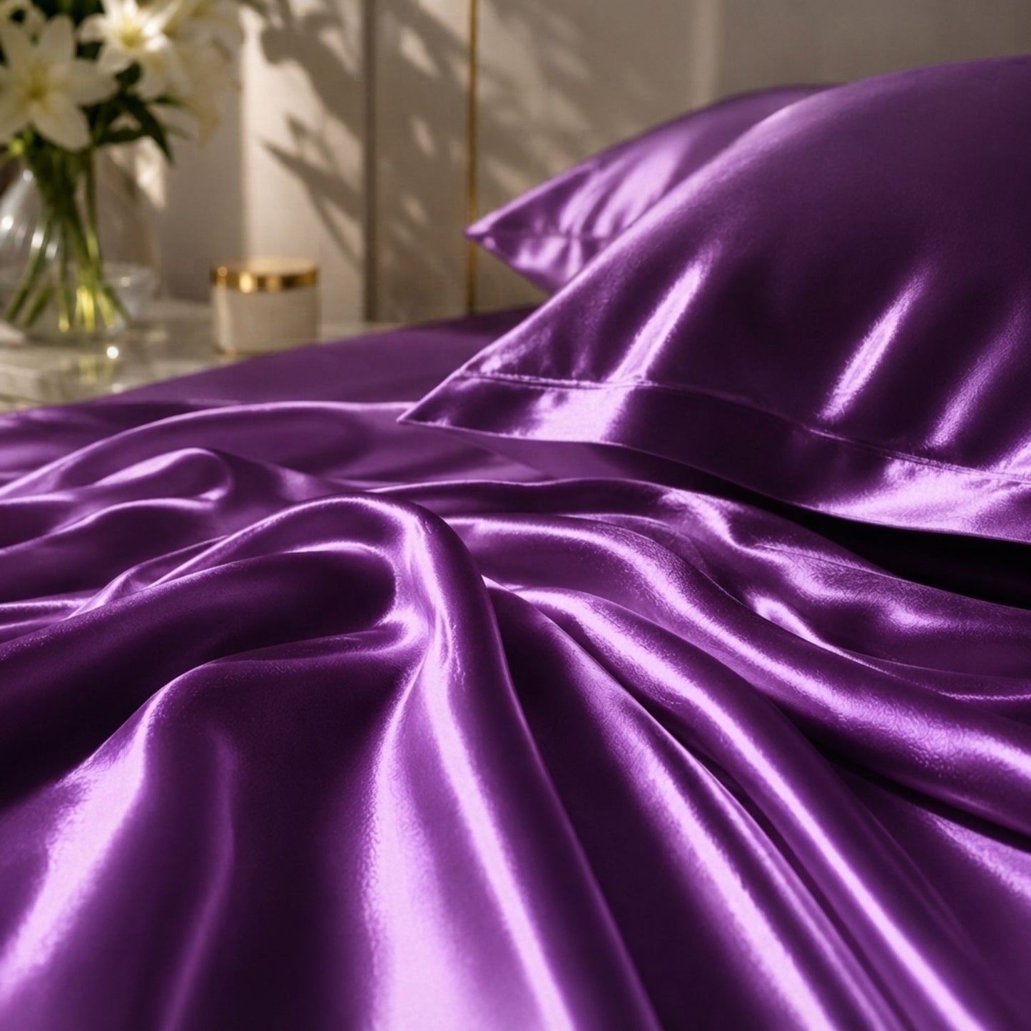 Bedify Bedding Silk Satin Sheet Set