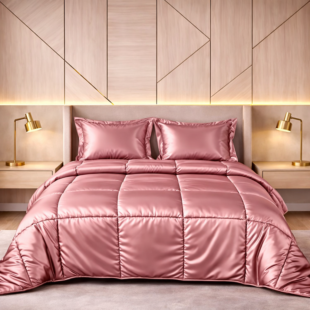 Silk Satin Comforter – Soft Lightweight Luxury Bedding Comforter