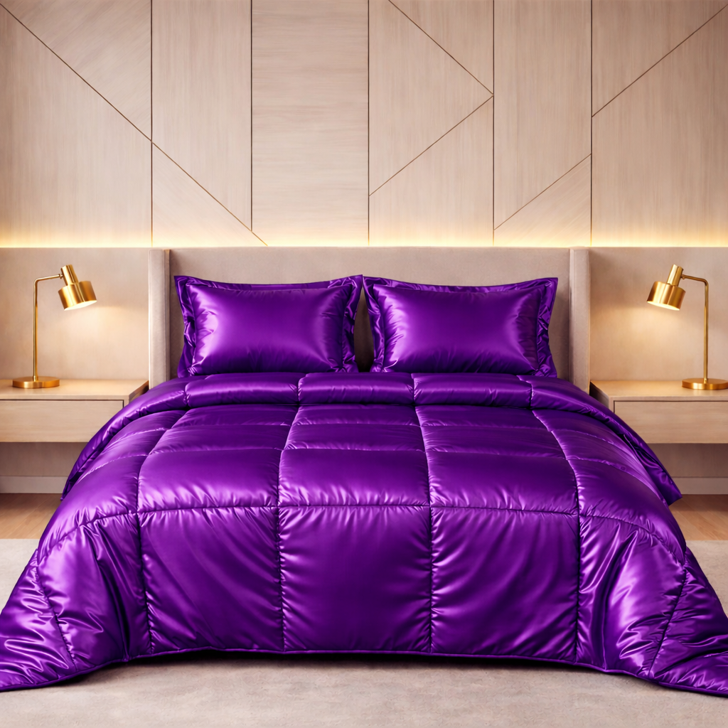 Silk Satin Comforter – Soft Lightweight Luxury Bedding Comforter