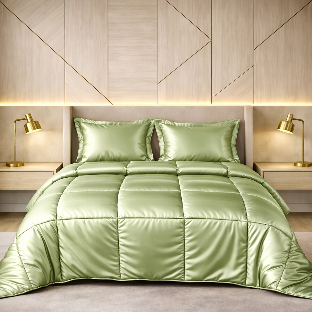 Silk Satin Comforter – Soft Lightweight Luxury Bedding Comforter