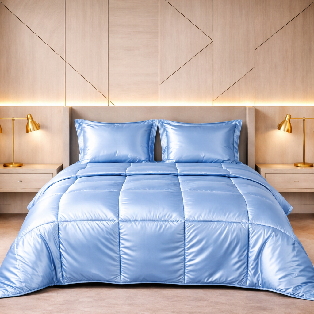 Silk Satin Comforter – Soft Lightweight Luxury Bedding Comforter