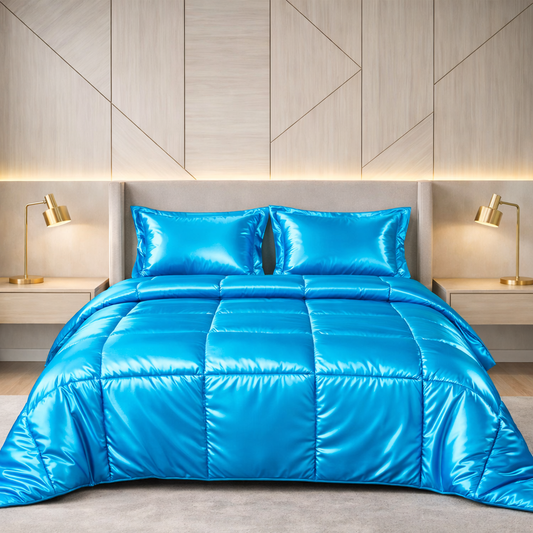 Silk Satin Comforter – Soft Lightweight Luxury Bedding Comforter